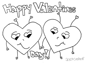 valentine coloring page